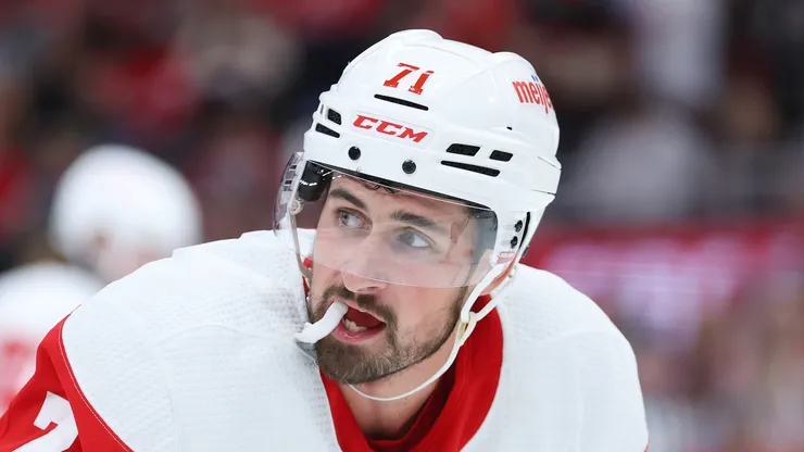 Dylan Larkin #71 of the Detroit Red Wings.