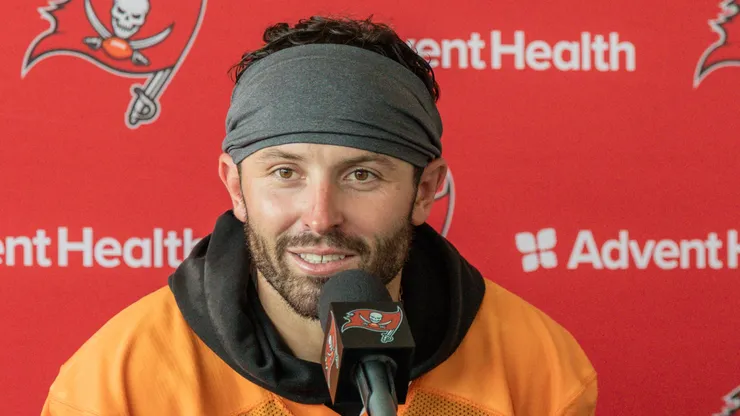 Baker Mayfield quarterback of the Tampa Bay Buccaneers