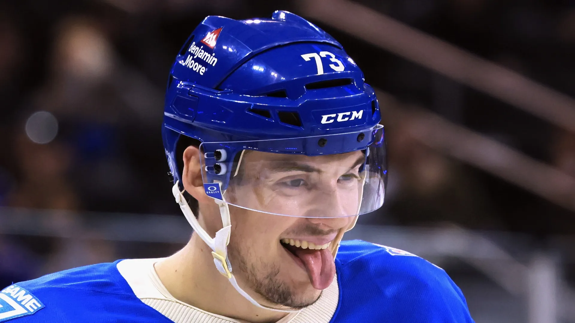 Matt Rempe in action for the NY Rangers.