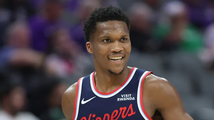 Bennedict Mathurin during a Los Angeles Clippers game.