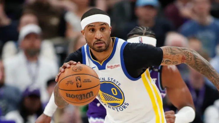 Gary Payton II #0 of the Golden State Warriors
