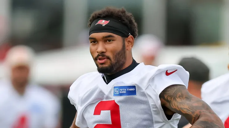 Emeka Egbuka #2 of the Tampa Bay Buccaneers