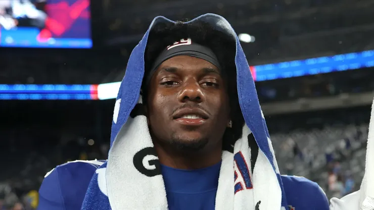 Malik Nabers of the NY Giants at MetLife Stadium.