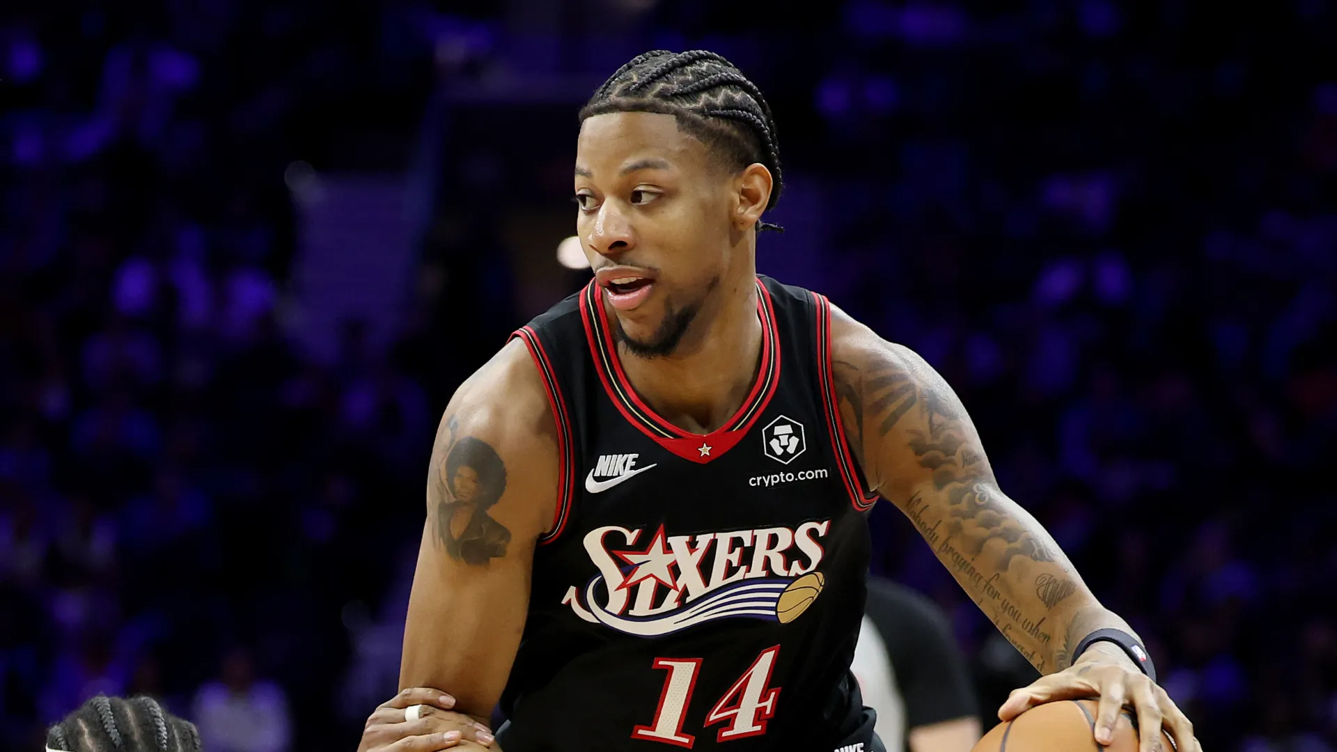 Dalen Terry during a Philadelphia 76ers match.