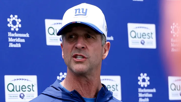 Head Coach John Harbaugh of the New York Giants