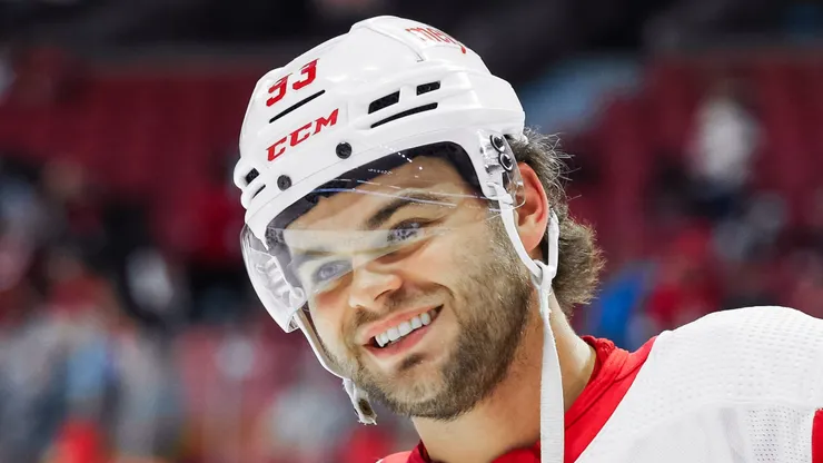 Alex DeBrincat #93 of the Detroit Red Wings.