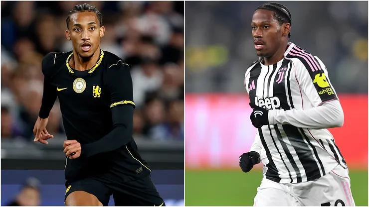 Joao Pedro of Chelsea and Jonathan David of Juventus