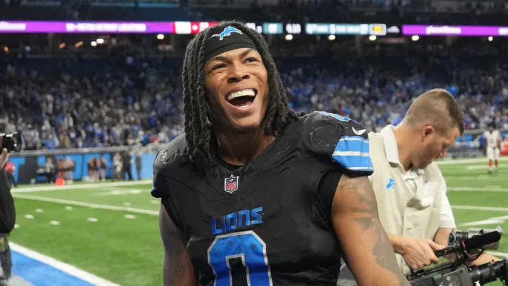 Jahmyr Gibbs #0 of the Detroit Lions