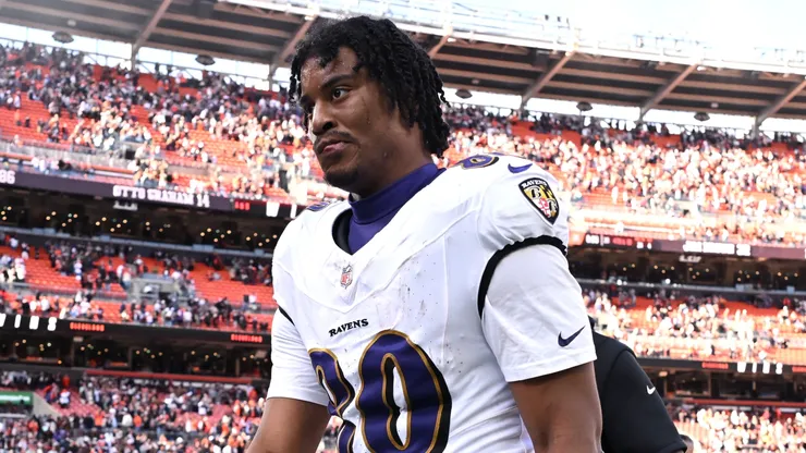 Isaiah Likely #80 of the Baltimore Ravens