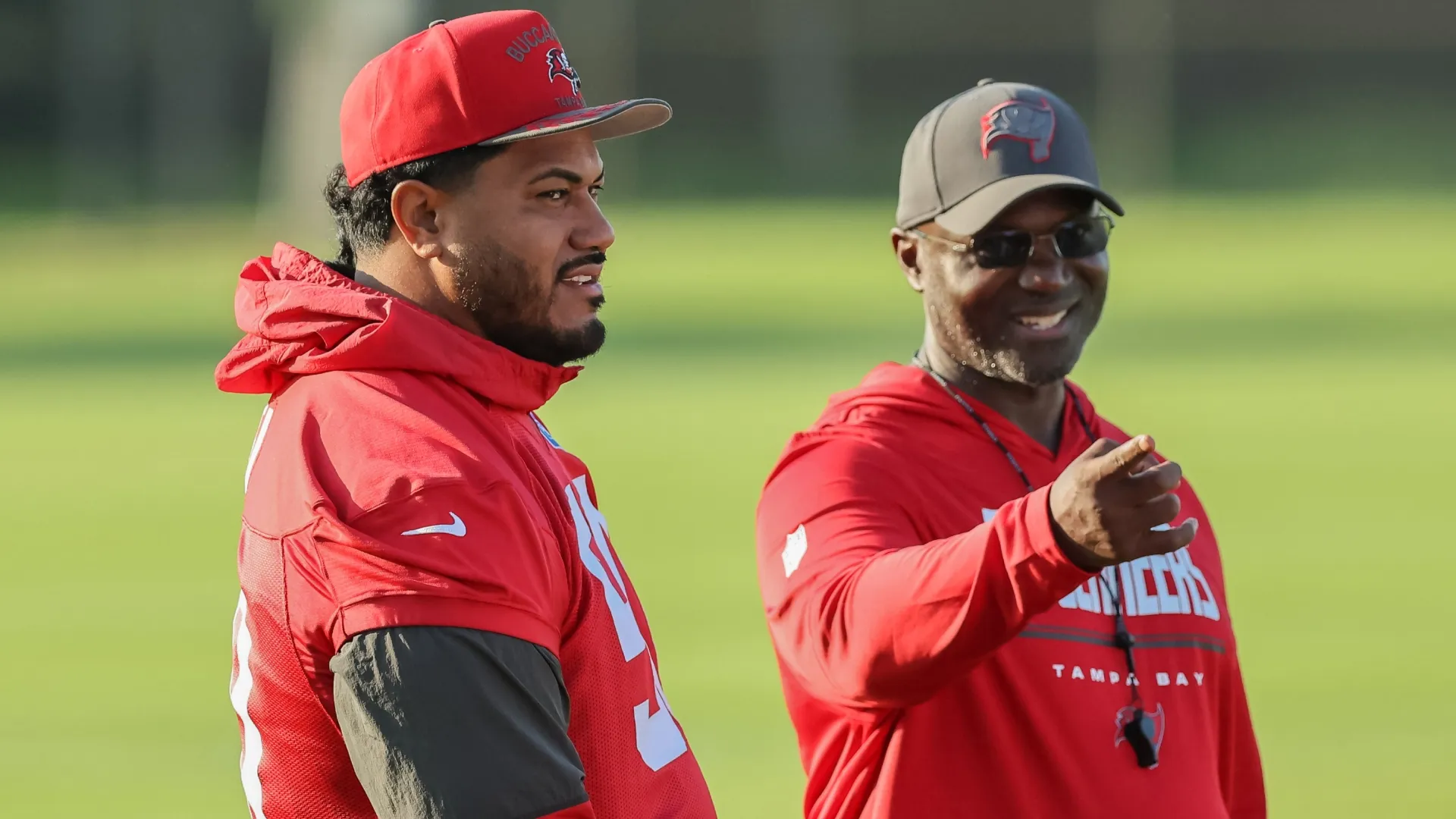 Vita Vea with Todd Bowles