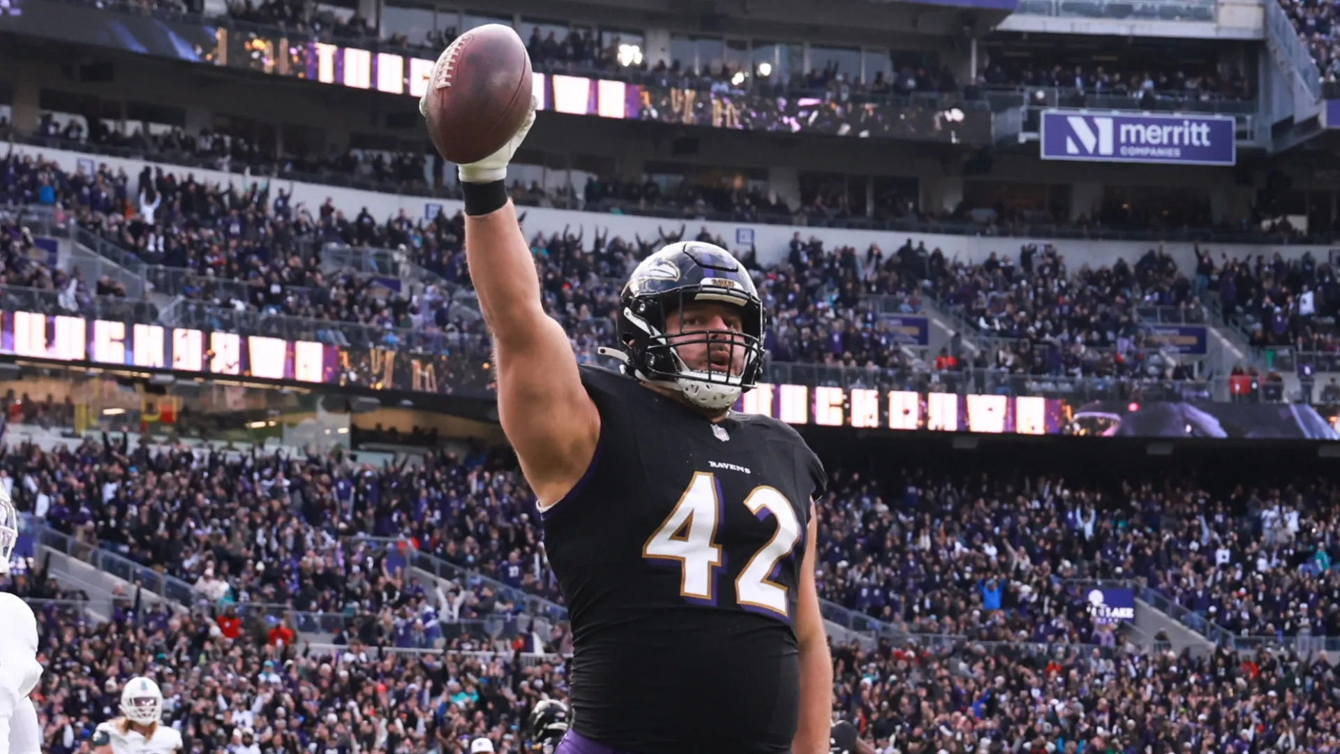 Patrick Ricard during his time with the Ravens.