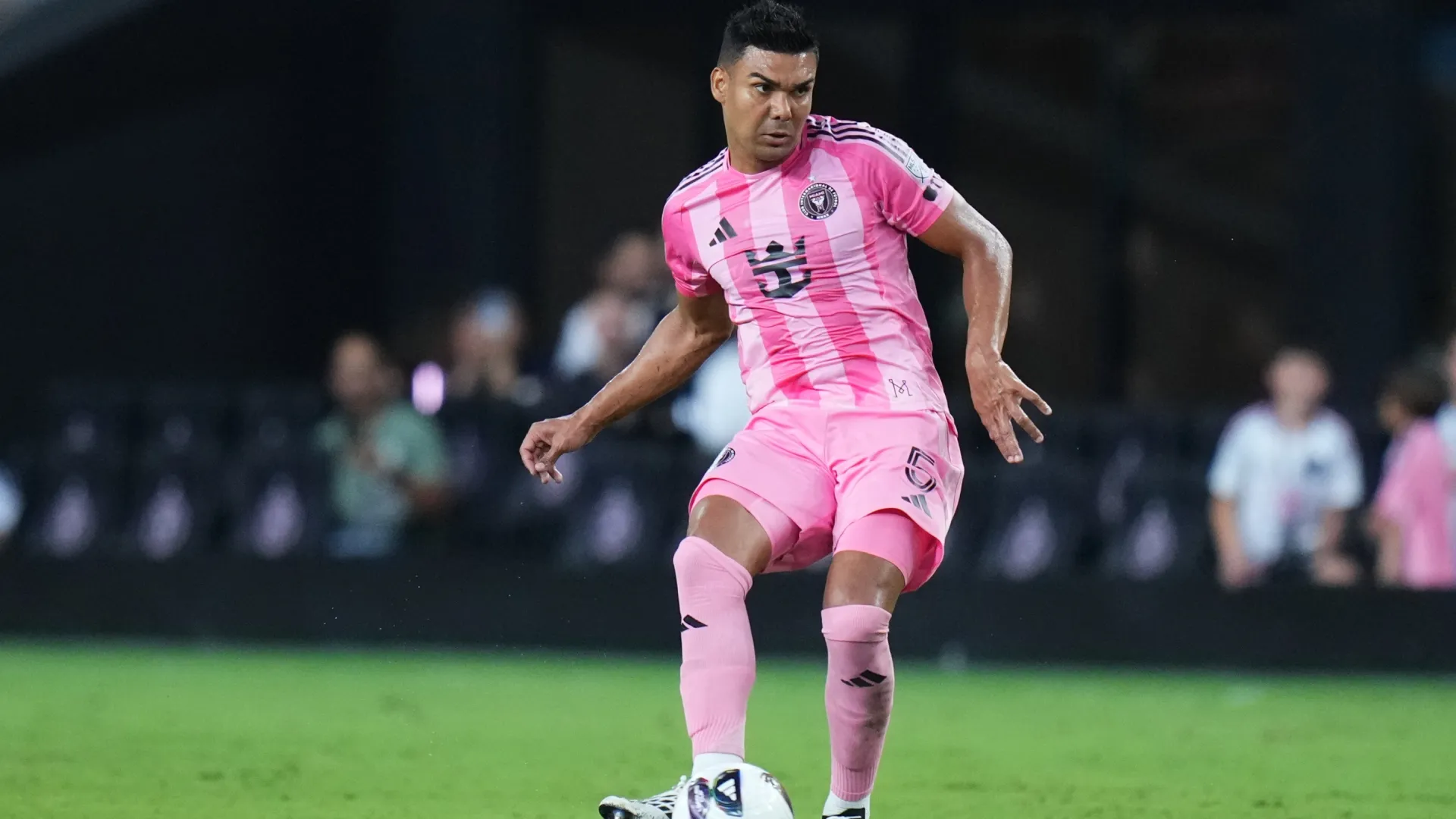 Carlos Casimiro #5 of Inter Miami during the Leagues Cup Phase One match (Source: Rich Storry/Getty Images)