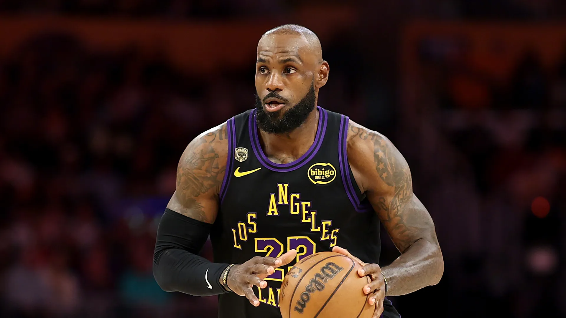 LeBron James during a LA Lakers match.