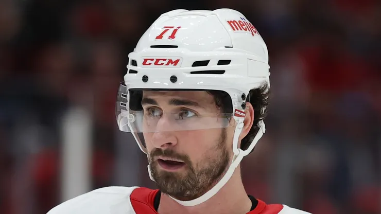 Dylan Larkin #71 of the Detroit Red Wings.