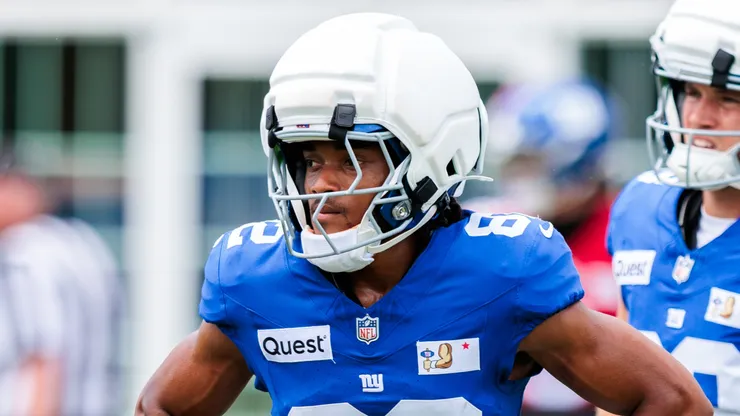 Calvin Austin III #82 of the New York Giants