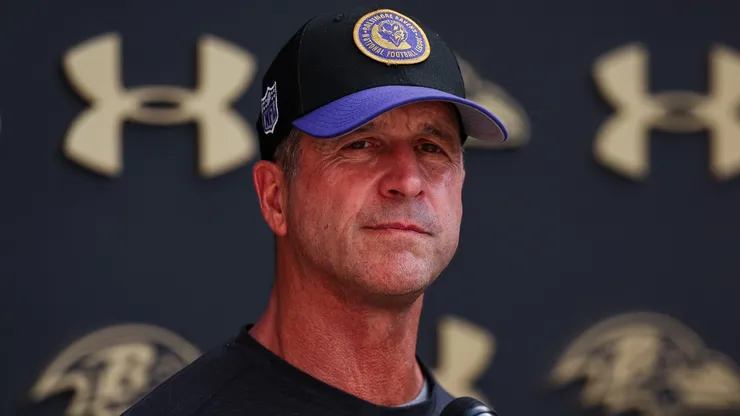 Head coach John Harbaugh