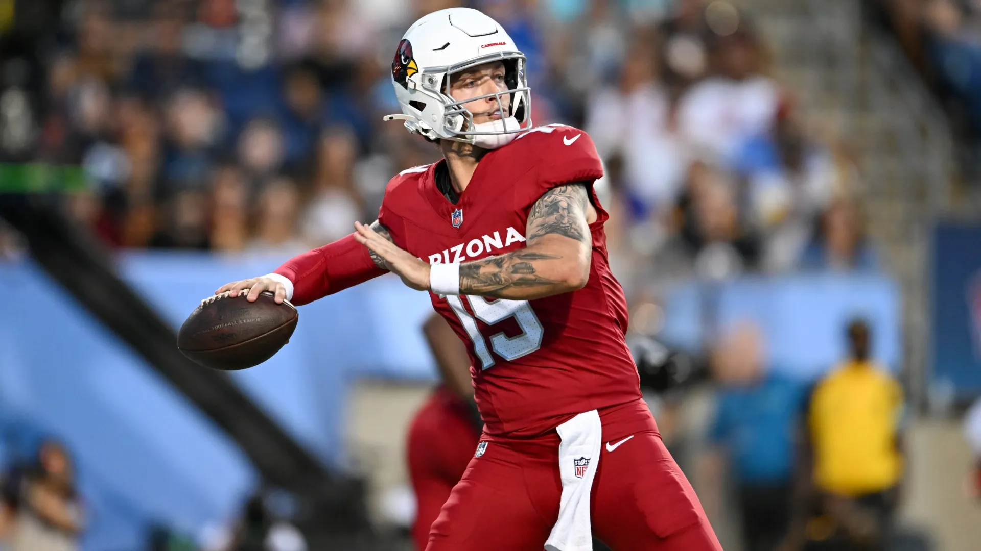 Carson Beck #19 of the Arizona Cardinals during the 2026 Pro Football Hall of Fame Game (Source: Nick Cammett/Getty Images)