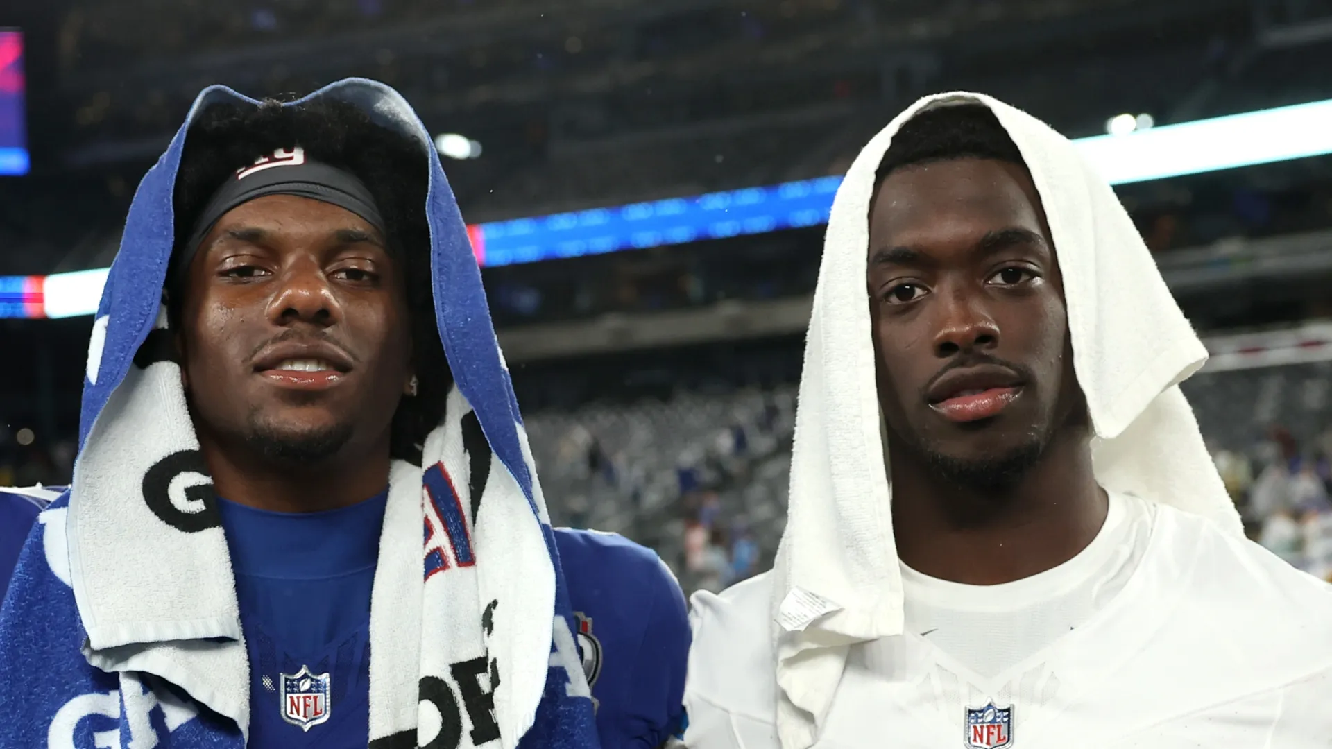 Malik Nabers (left) and Terrion Arnold (right).