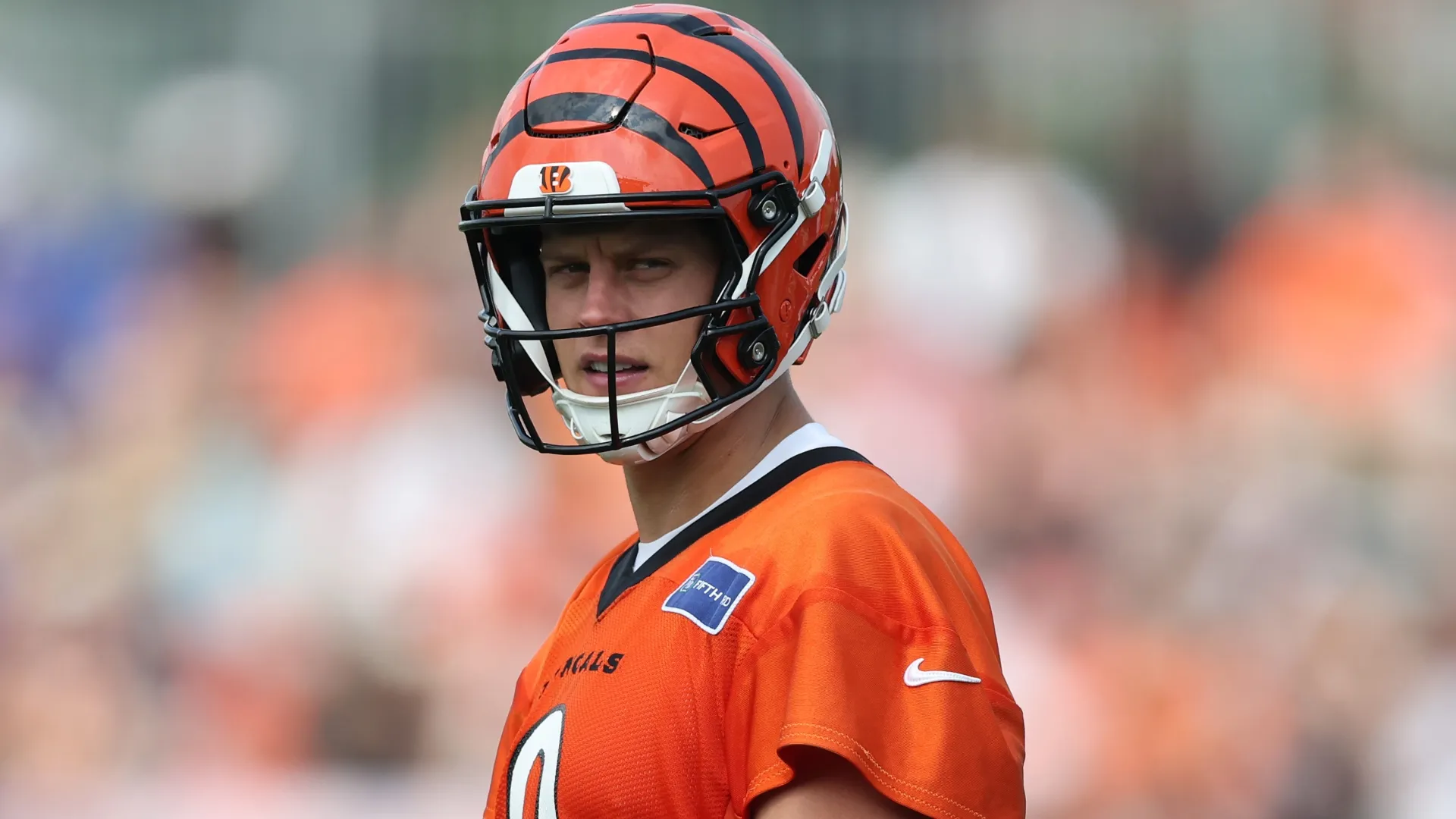 Joe Burrow performs during the Cincinnati Bengals Training Camp (Source: Andy Lyons/Getty Images)