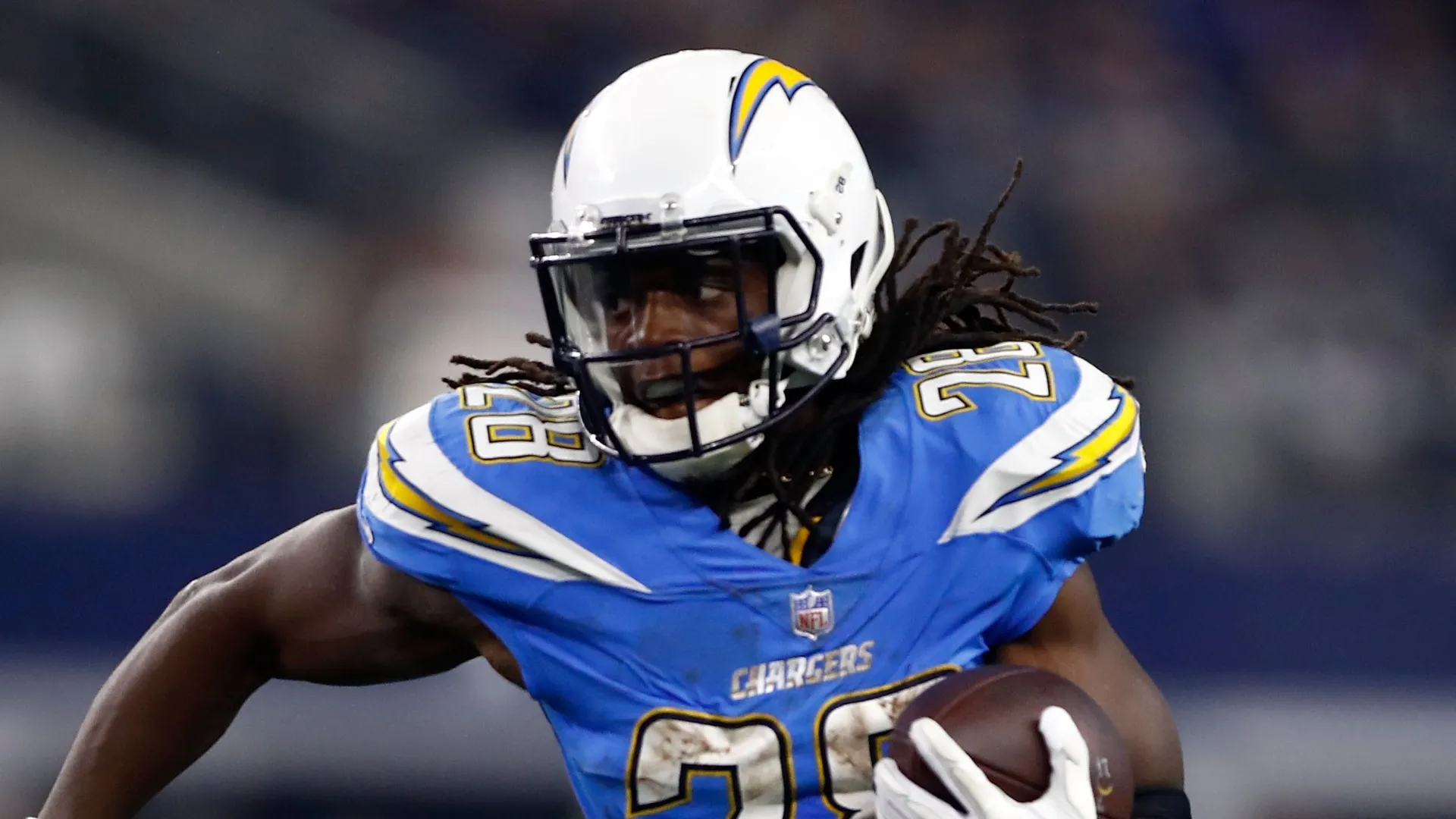 Melvin Gordon playing for the Chargers