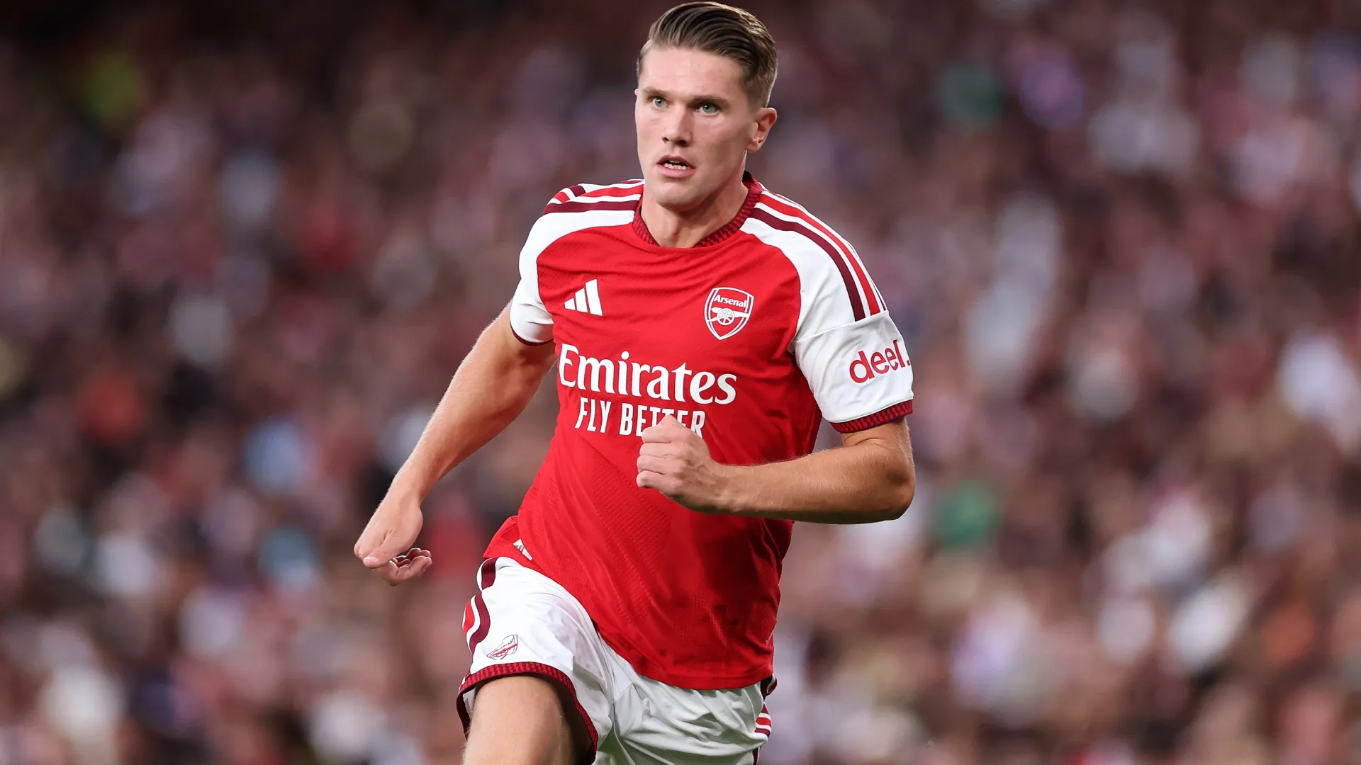 Viktor Gyoekeres of Arsenal during the pre-season friendly match (Source: Alex Pantling/Getty Images)