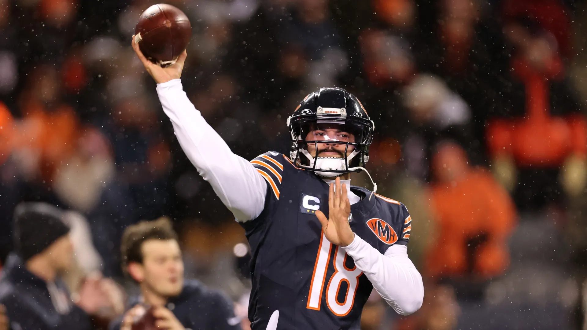Caleb Williams #18 of the Chicago Bears (Source: Michael Reaves/Getty Images)