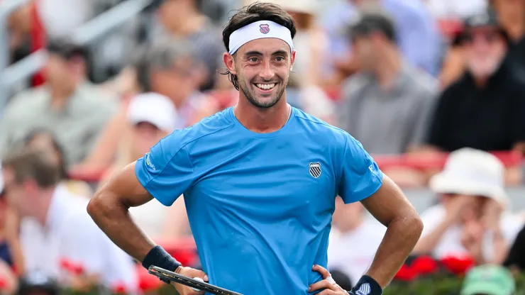Thiago Tirante during the singles Round of 16 match on day eight of the ATP 1000 National Bank Open