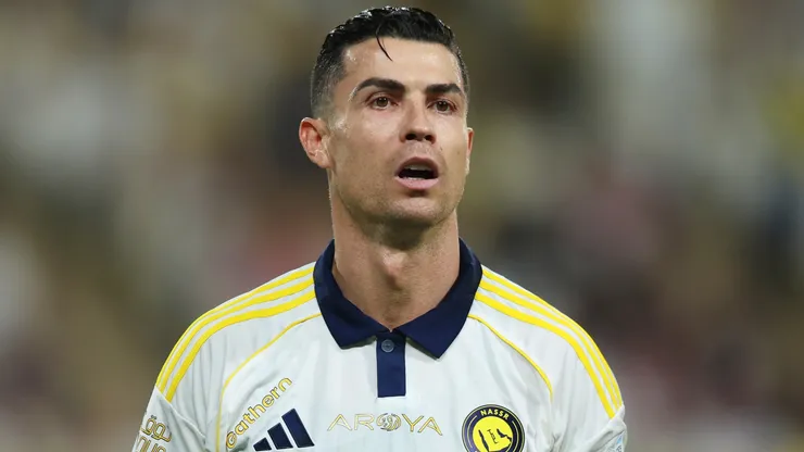 Cristiano Ronaldo of Al Nassr looks on during the Saudi Pro League match.