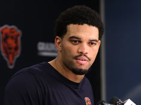 Why isn't Caleb Williams playing today for Bears vs Browns?