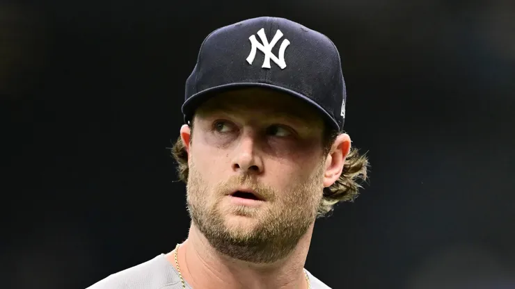 Gerrit Cole #45 of the New York Yankees.