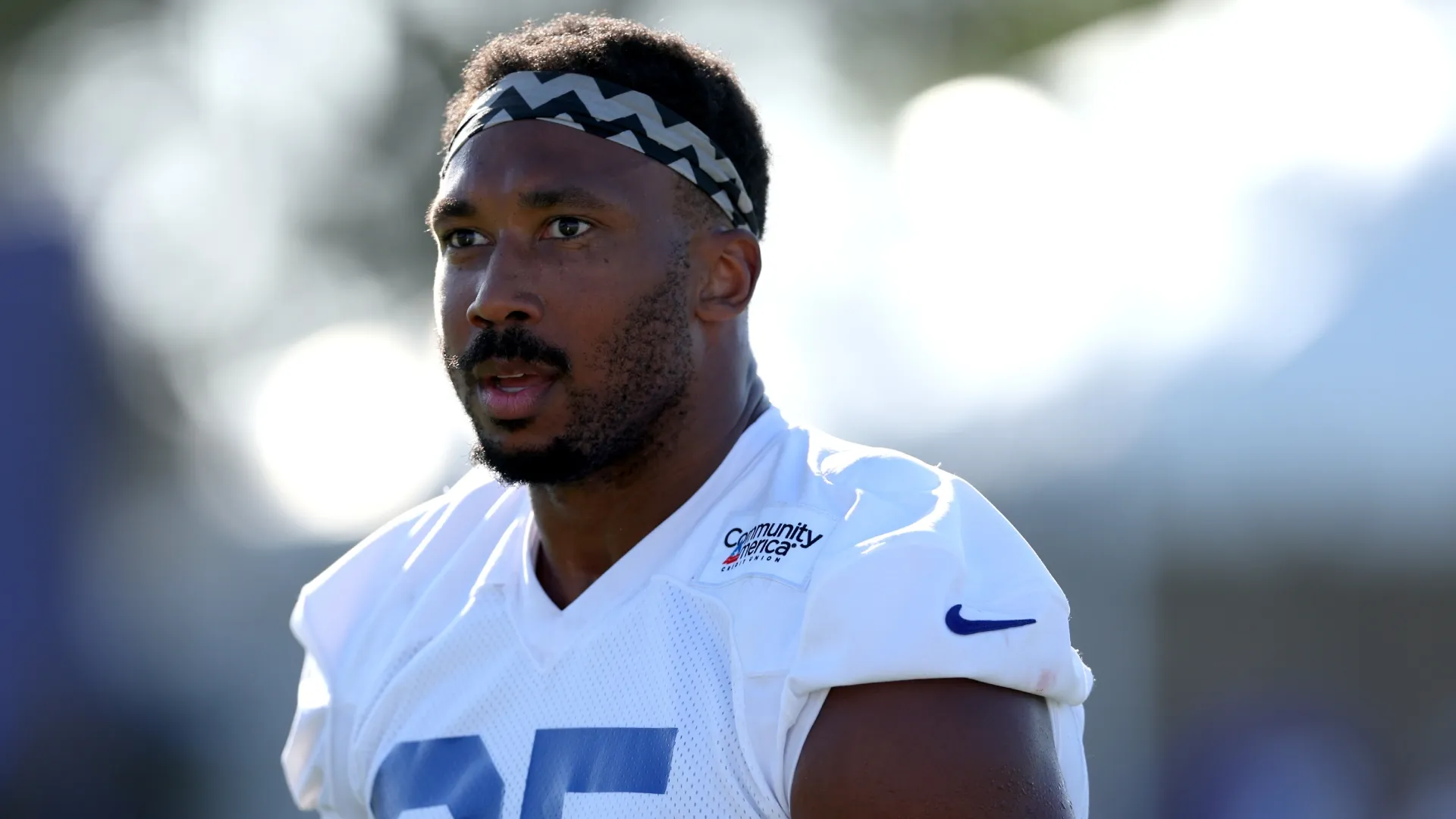 Myles Garrett #95 of the Los Angeles Rams