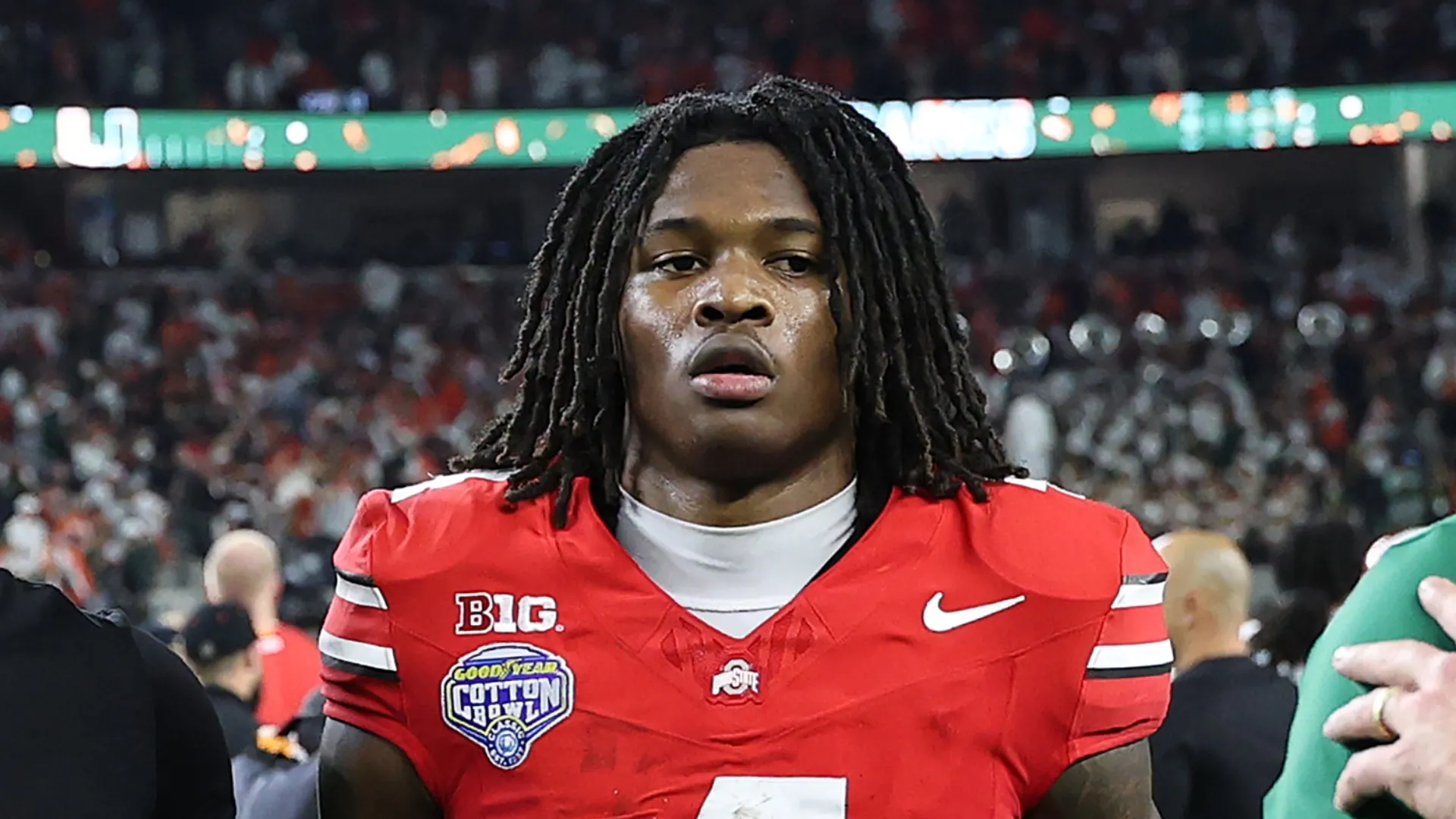 Jeremiah Smith #4 of the Buckeyes.