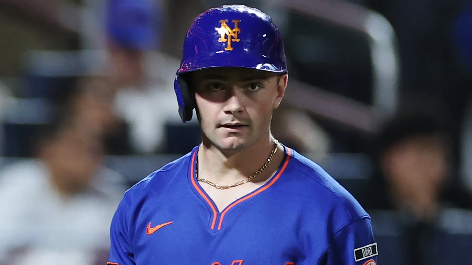 A.J. Ewing #9 of the NY Mets.