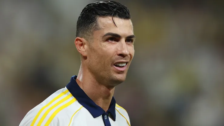 Cristiano Ronaldo of Al Nassr looks on.