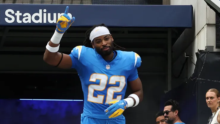 Najee Harris #22 of the Los Angeles Chargers