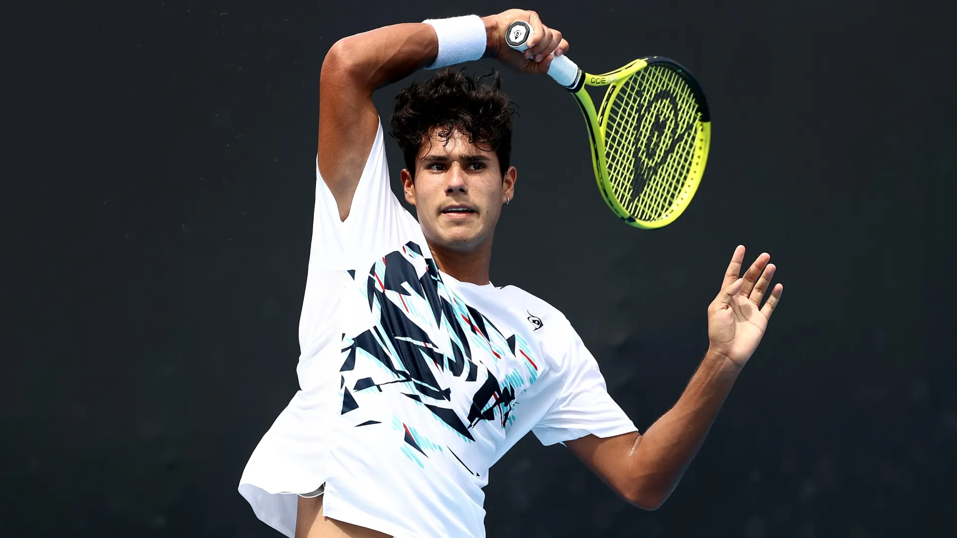 Adolfo Daniel Vallejo during day 11 of the 2022 Australian Open (Source: Mark Metcalfe/Getty Images)