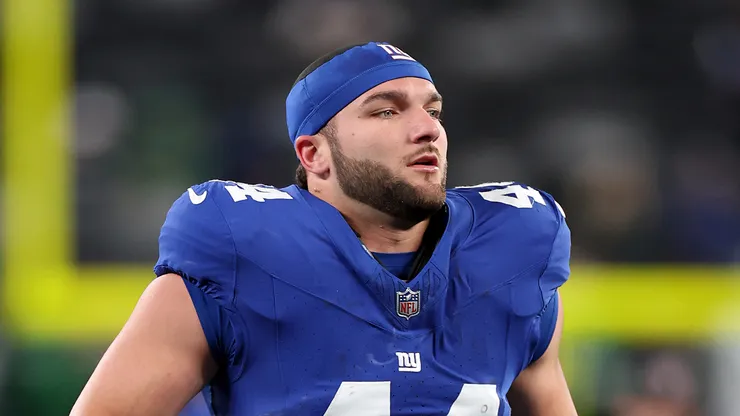 Cam Skattebo #44 of the New York Giants.
