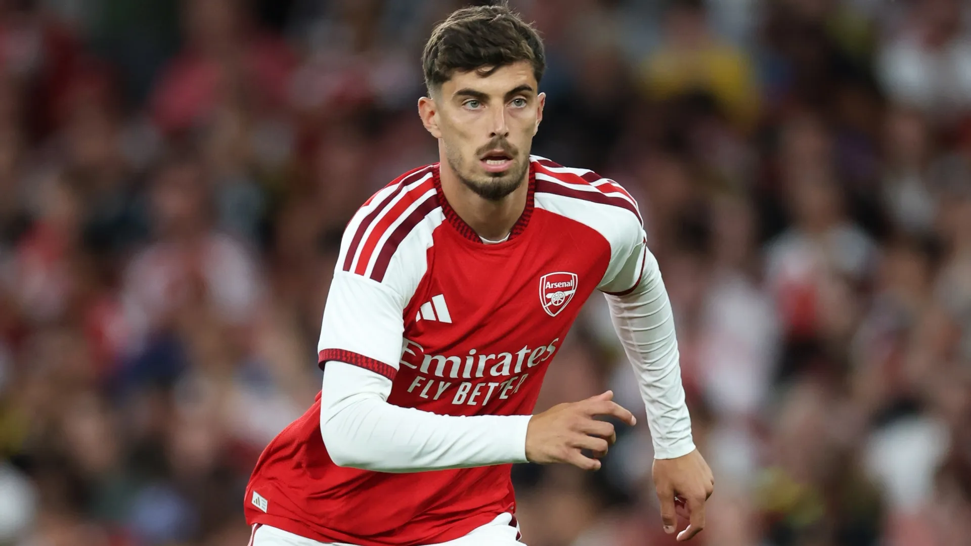 Kai Havertz of Arsenal during the pre-season friendly match (Source: Justin Setterfield/Getty Images)