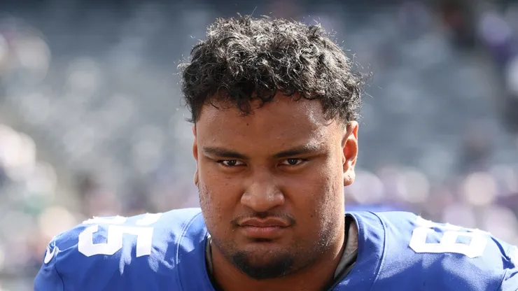 Francis Mauigoa #65 of the New York Giants.