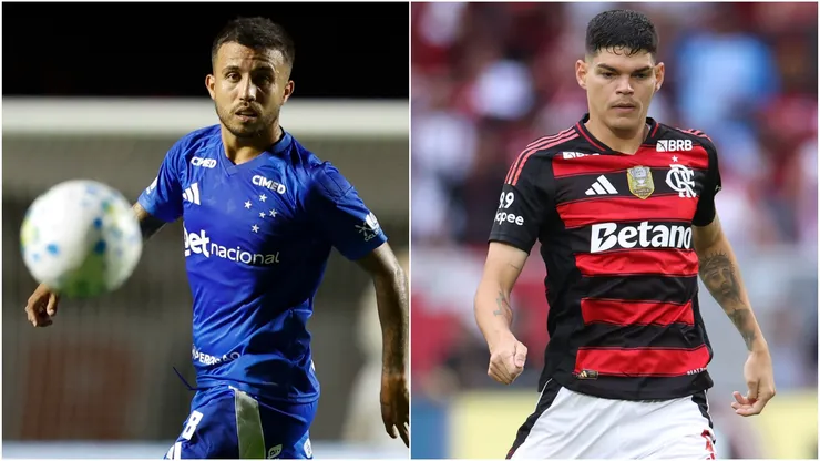 Matheus Henrique of Cruzeiro and Ayrton Lucas of Flamengo