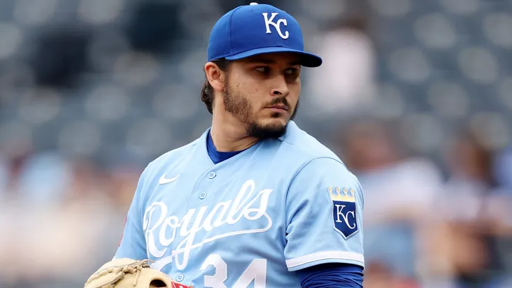 Eli Morgan #34 of the Kansas City Royals.
