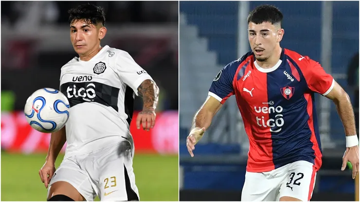 Esteban Matus of Olimpia and Cesar Bobadilla of Cerro Porteno