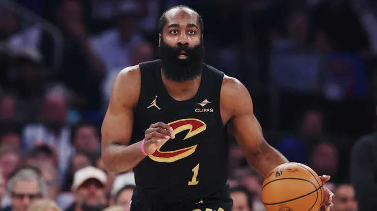 James Harden #1 of the Cleveland Cavaliers in action.