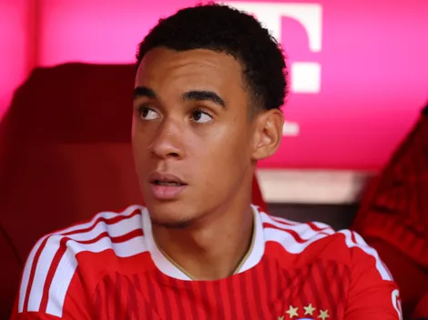 Why isn't Jamal Musiala playing today for Bayern vs Dortmund?