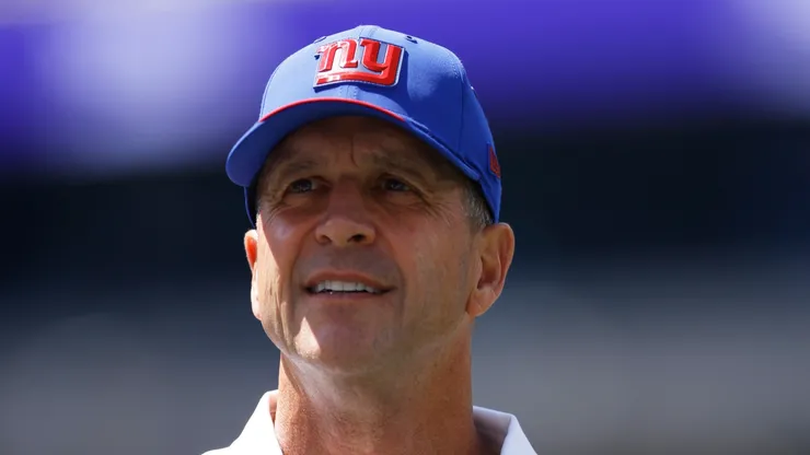 John Harbaugh head coach of the New York Giants