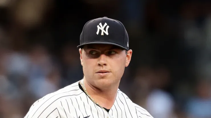 Ryan Weathers #40 of the New York Yankees.