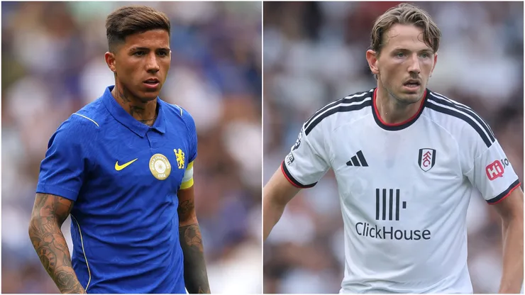 Enzo Fernandez of Chelsea and Sander Berge of Fulham