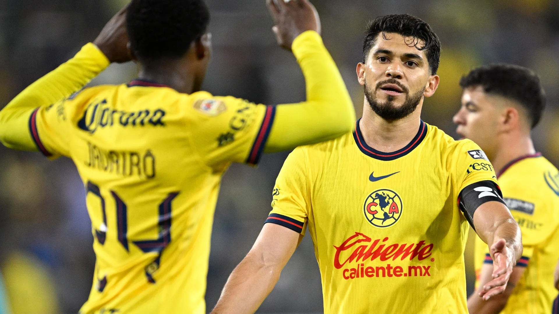 Henry Martin #21 and Javairo Dilrosun #24 of Club America (Source: Orlando Ramirez/Getty Images)