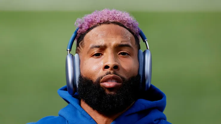 Odell Beckham Jr. before Super Bowl LVI in Inglewood, California.
