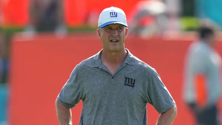Head coach John Harbaugh of the New York Giants
